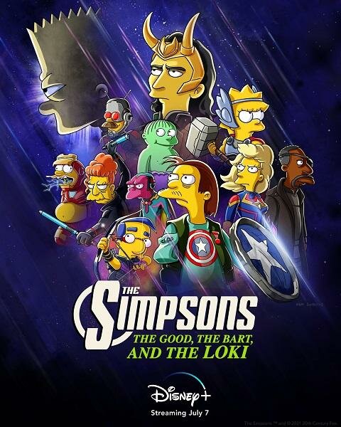 Симпсоны: Добро, Барт и Локи (2021) постер